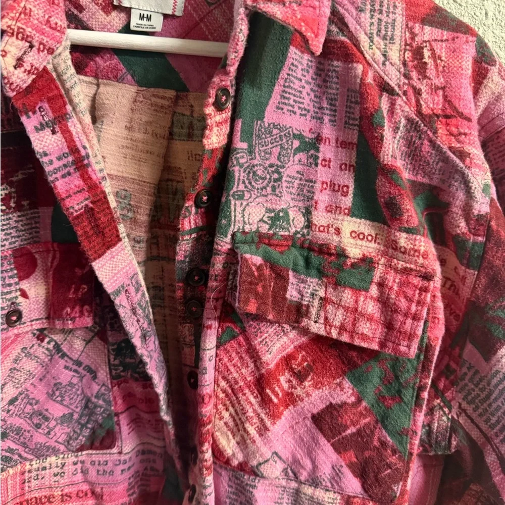BDG Pink graphic‎ Patterned Jacket